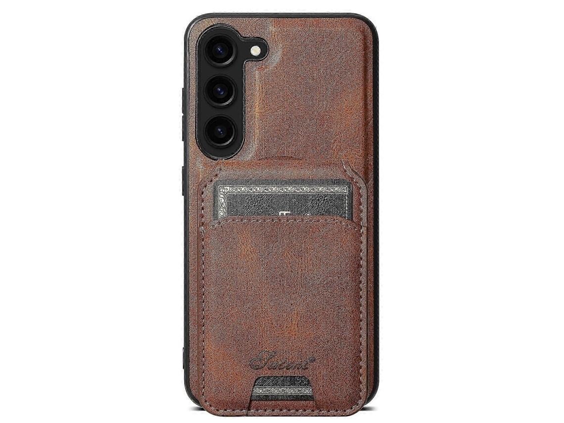 25-26 Suteni H15 Oil Eax Leather Detachable Wallet Back Phone Case