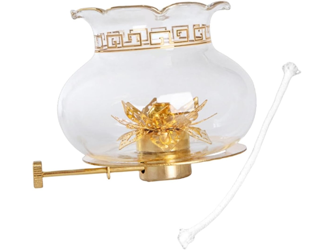 Cristal Transparente Para Lámpara De Aceite, Resistente Al Viento, Finamente Elaborado, Cubierta De Lámpara Retro.