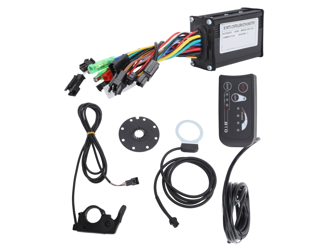 2026-controlador Para Bicicleta Eléctrica 36v 48v 17a Con Panel S810, Puntos Magnéticos Ft 8c Y Mando 109r Para Motor 250w-350w