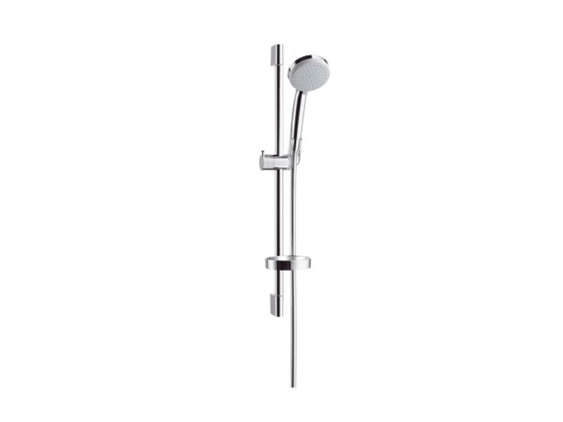 Croma 100 Conjunto de ducha Vario EcoSmart con barra de ducha de 65 cm y jabonera 27776000 cromado HANSGROHE 155 x 73 x 754