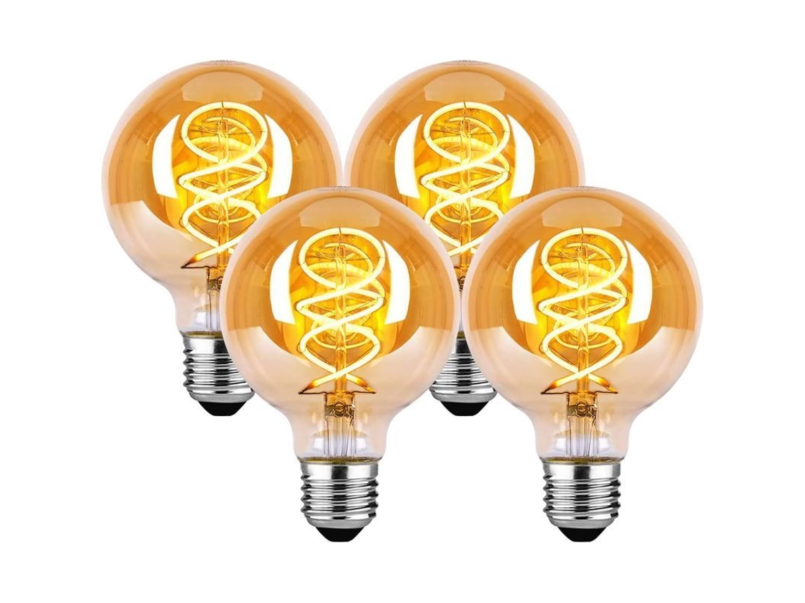 Bombilla Led Vintage Regulable E27 De 4w G80 2200k 260lm Ámbar (equivalente A 40w)