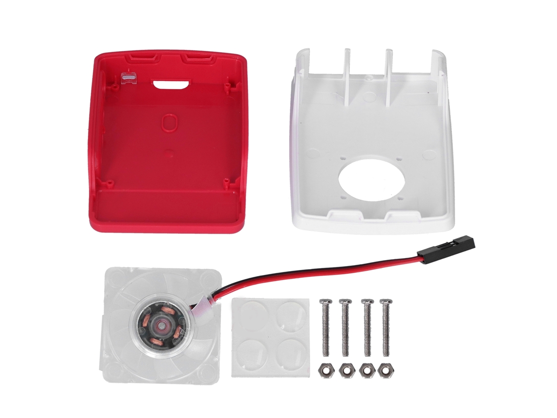 2026-carcasa Protectora Para Raspberry Pi Con Ventilador De Enfriamiento Abs Transparente