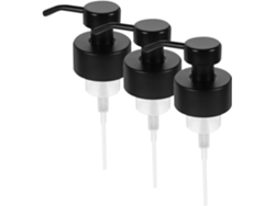 3 Pièces Pompe à Savon Liquide Noire De Rechange Cabeza De Para Distributeur De Compatible Y Shampoo...