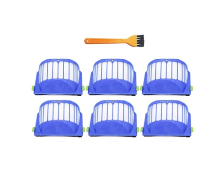 Filtros de piezas de repuesto compatibles con IRobot Roomba serie 500 600, accesorio de reposición para aspiradora, 6 uds.
