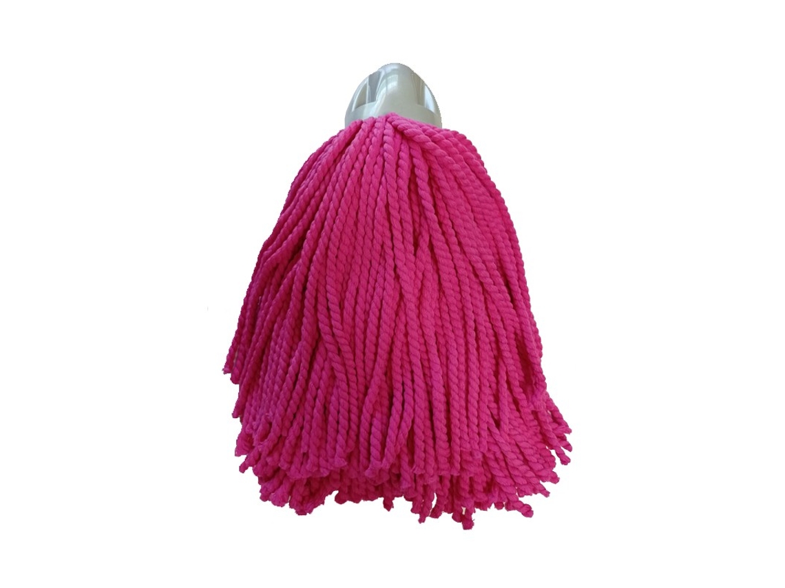 Fregona Microfibra Max Pro De Hilo Rosa, Rosca Universal, No Ralla El Suelo, Gran Capacidad De Absorción Suinga