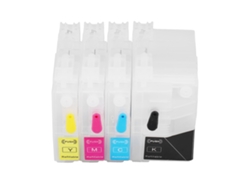 4 Cartuchos De Tinta Magenta, Cian, Amarillo Y Negro Para Impresoras Lc3029 Con Chip Desechable