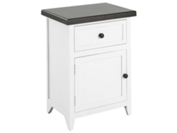 Mesita de noche BELIANI Layola de MDF Blanco 40x30x55