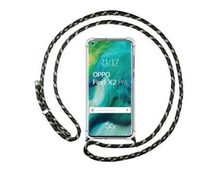 Carcasa Oppo Find X2 Pro TUMUNDOSMARTPHONE Colgante Verde