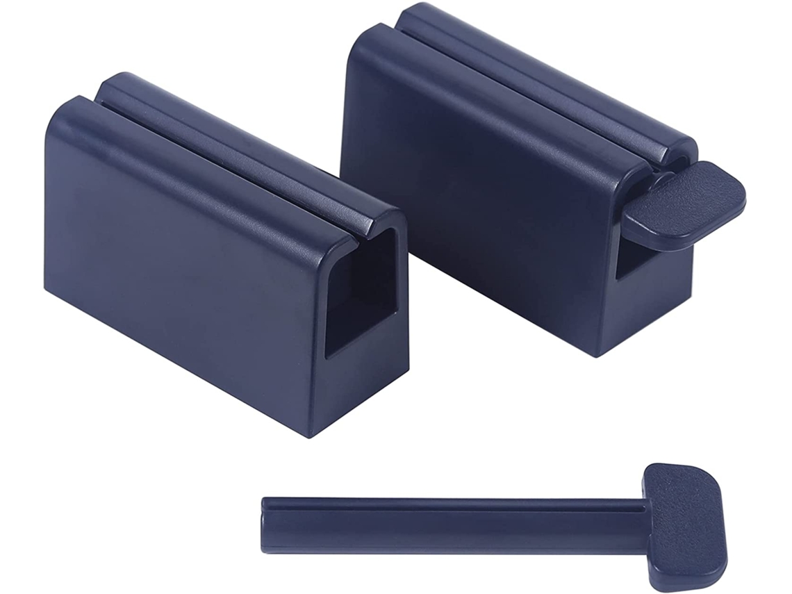 VVJIJILLY 2pcs Prensa De Tubo Para Pasta De Dentes, Gel Facial, Creme De Mãos, Extrai E Esvazia Completamente . (preto)
