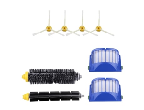 Kit de repuesto de cepillo de filtro Hepa, Compatible con aspiradora para IRobot Roomba 600, 620, 630, 650, 660, accesorio de pieza