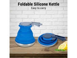 Tetera plegable portátil de silicona de 1500 ml para exteriores