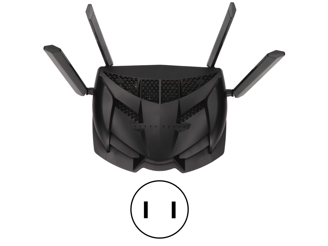 Router Inalámbrico 11ac Wifi Banda Dual 4 Antenas Transmisión Estable Usb Negro Plug Ee.uu.