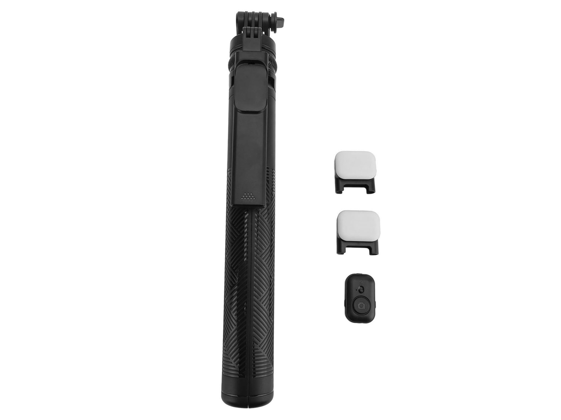 Trípode extensible Palo Selfie con luz y control remoto inalámbrico para teléfono móvil.