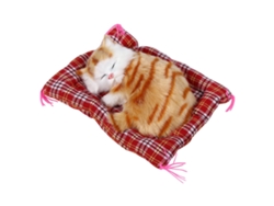 Adorable Gatito De Peluche Con Sonido Simulado, Amarillo, Ideal Como Regalo De Navidad.