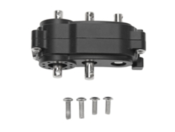 Caixa De Transferência De Caixa De Engrenagens 2 Velocidades 313mm Rc Peças Cnc Para Carro Rc Scx10 1/10 Preto