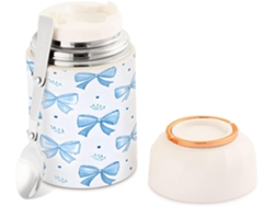Tarro Térmico Bows De Acero Inoxidable Sin Bpa Con Boca Ancha Para Sopas Y Almuerzos, Incluye Cuchara 500 M...