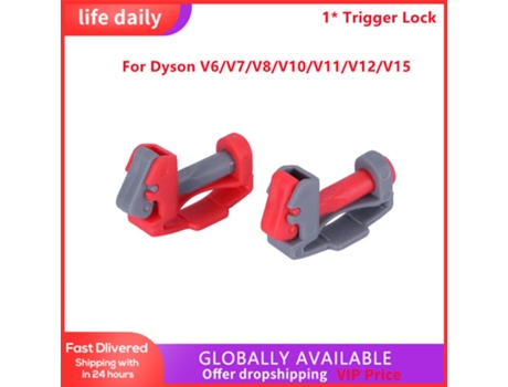 Accesorios de bloqueo de gatillo para Dyson V6/V7/V8/V10/V11/V12/V15, piezas de limpiador al vacío, reemplazo de limpieza del hogar