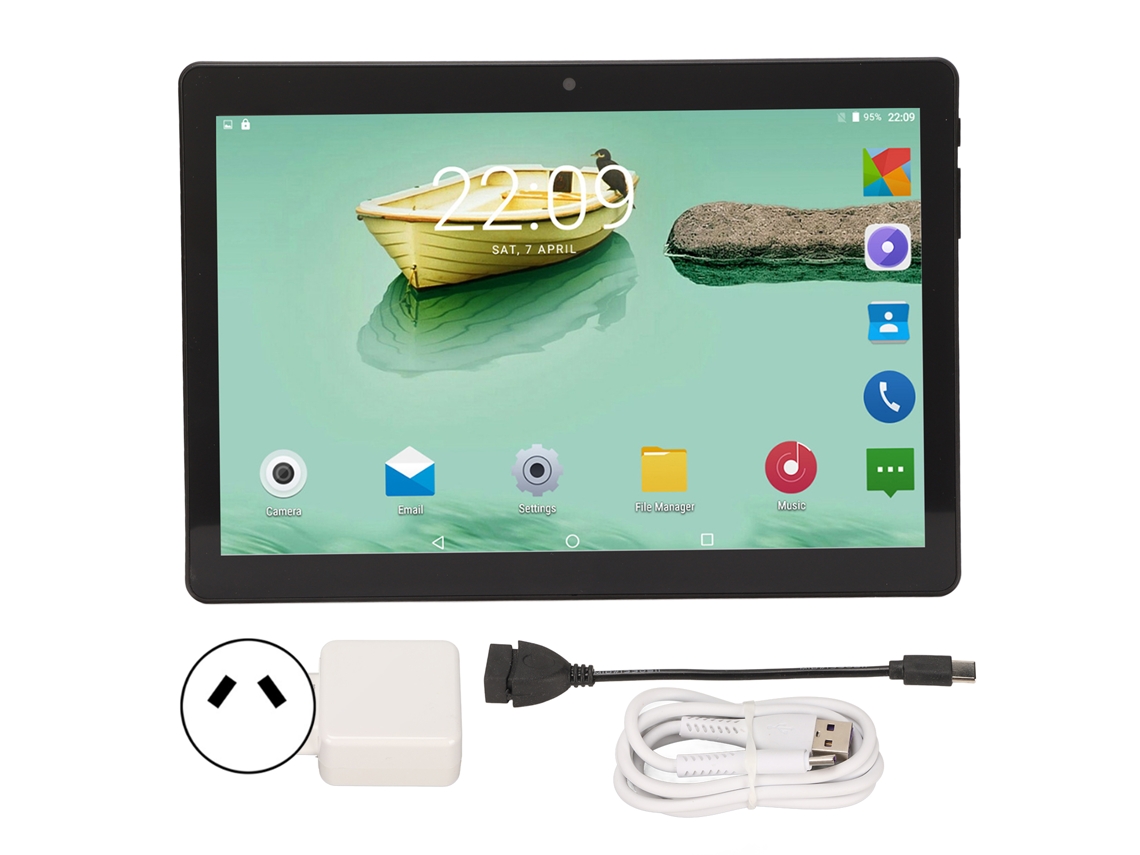 Tablet PC de 10.1 pulgadas, 8 núcleos, 1.6 GHz, pantalla IPS HD, wifi, Bluetooth, Android dorado