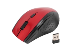 Rato Sem Fio 2.4g Com Receptor Usb Óptico Portátil De Alta Precisão Para Laptop Computador Desktop Pc Vermelho
