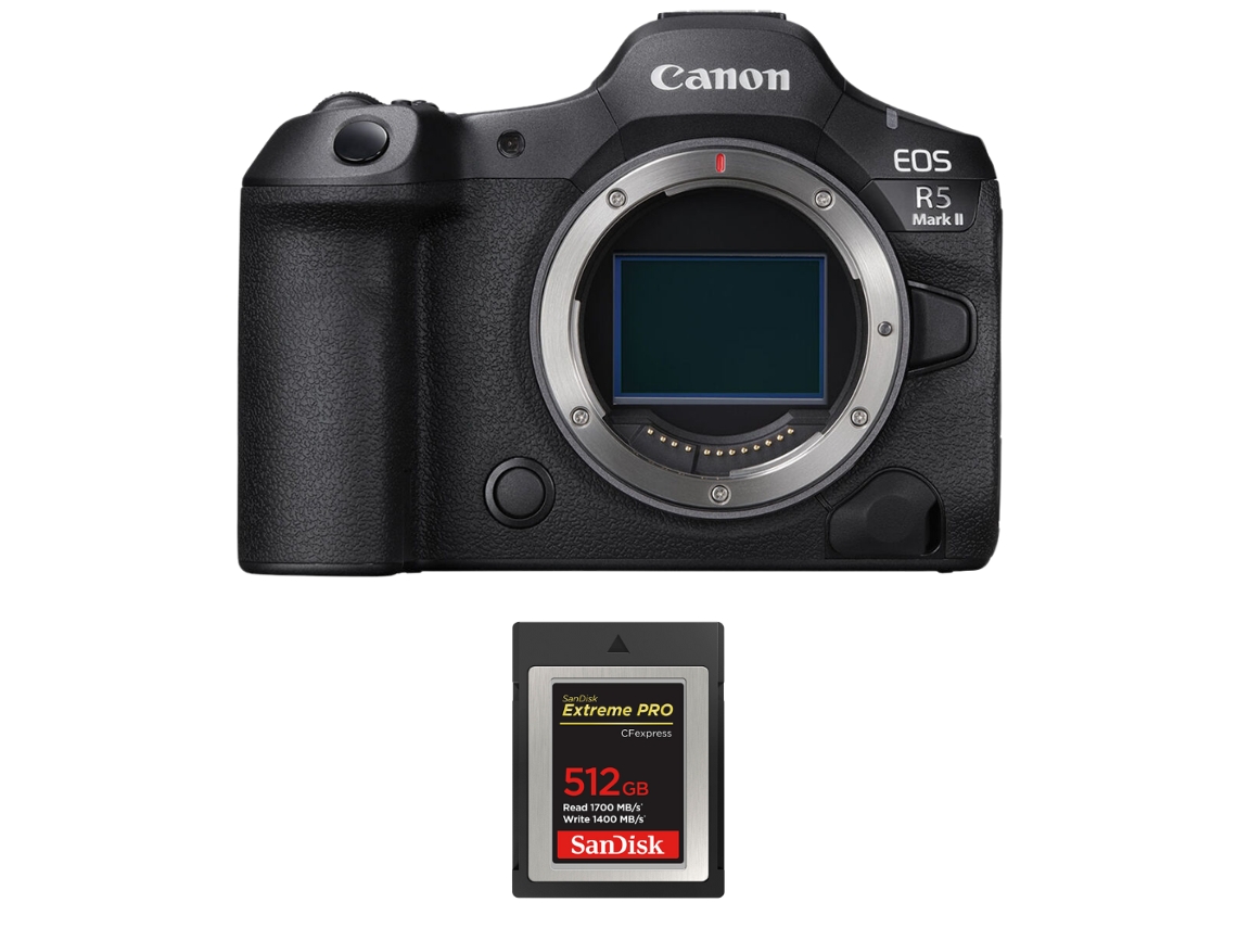 Canon Eos R5 Mark Ii + 1 Sandisk 512gb Uhs-ii 300mb/s + Ebook “20 Consejos Para Fotos Que Impactan”