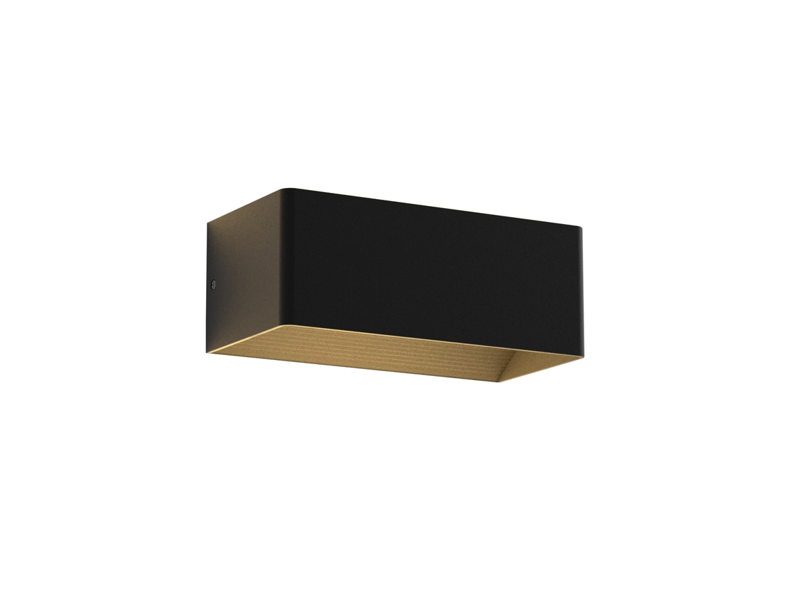 Luz de pared interior LED Iluminación de pared negra Lámpara de pared de 5 W Haz hacia arriba y hacia abajo ajustable 3000 K Blanco cálido NETTLIFE