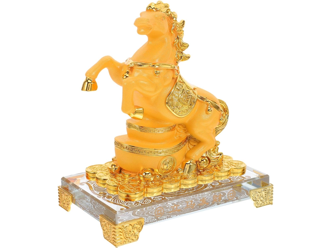 Estatua De Caballo De Resina Inoomp, Escultura Animal Feng Shui Del Año Del Caballo, Figura De Riqueza, Decoración De