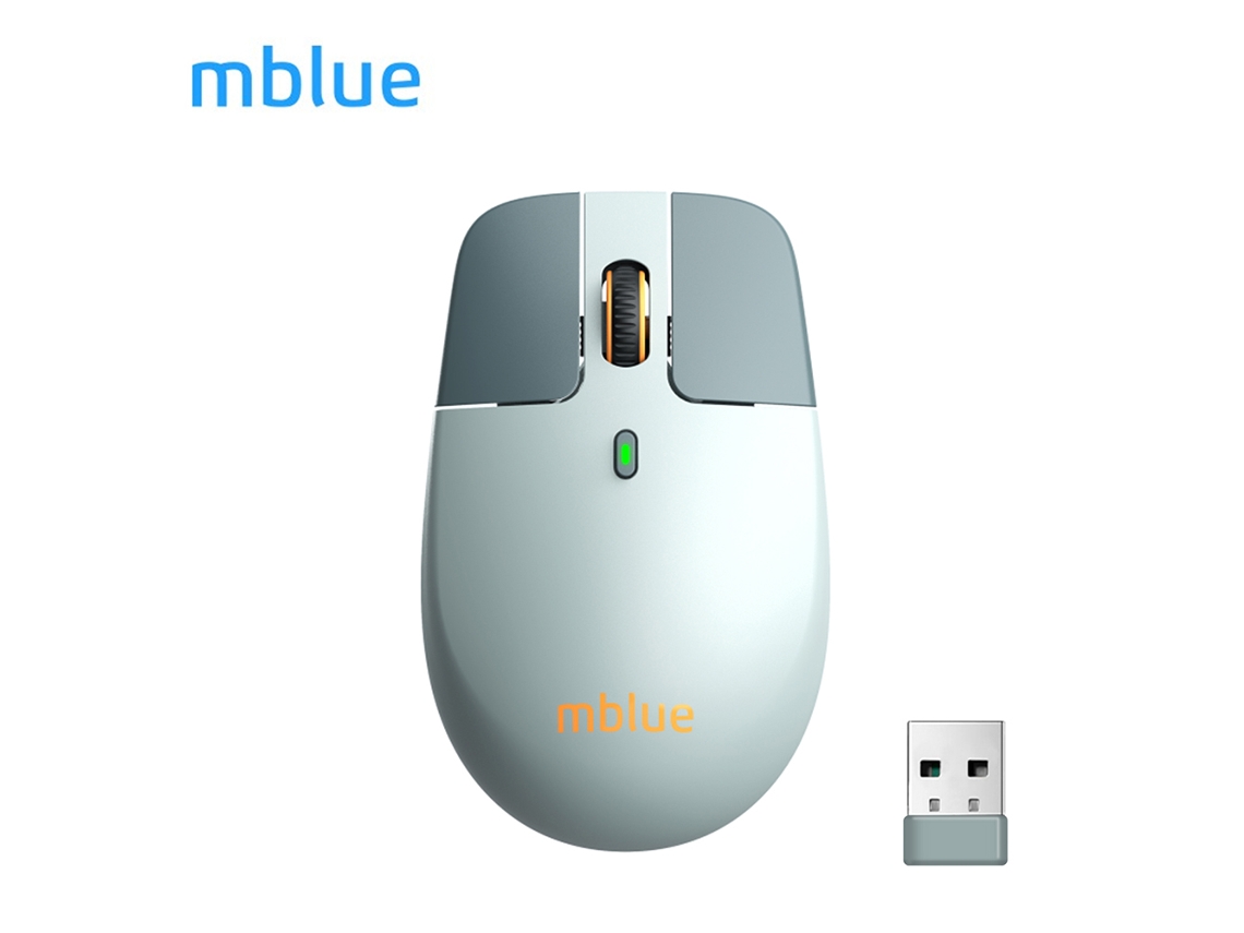 Mouse Sem Fio Gaming Mblue M203 Leve Recarregável 2.4g Bt Com Luz Indicativa Para Pc Notebook Laptop