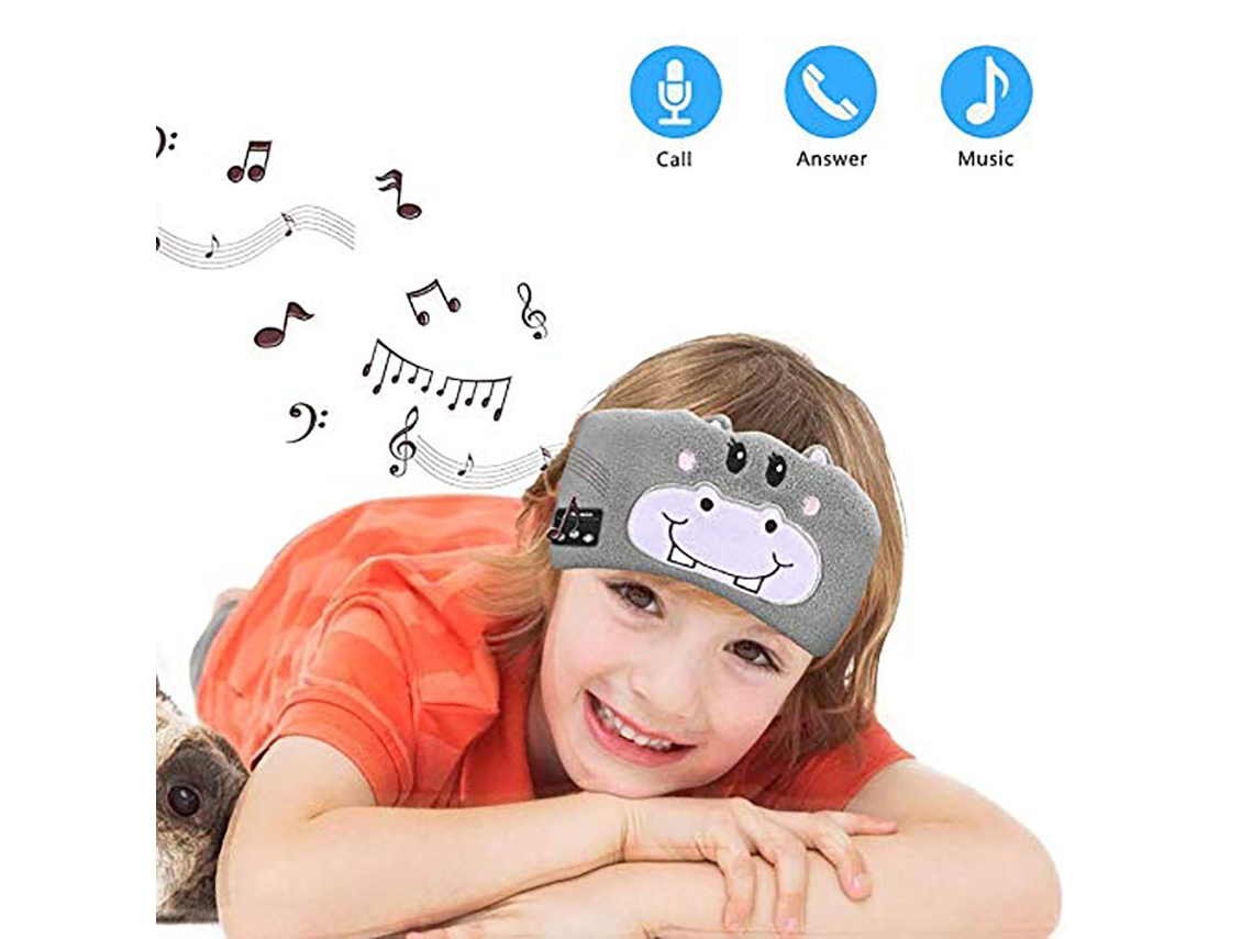 Diadema Infantil Bluetooth V5.0 Con Altavoces Y Micrófono, Gafas Suaves Para Dormir