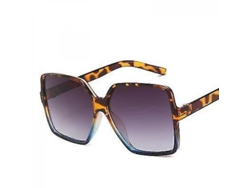 Gafas De Sol De Lujo Para Mujer, Montura Cuadrada Grande, Color Negro, Estilo Bws