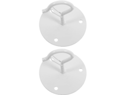 Ganchos De Techo Inoomp De 2 Piezas Para Colgar Plantas, Blancos, Ganchos De Metal Inoxidables Con Diseño Elástico