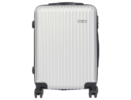 TIENDA EURASIA - Maletas de Cabina, ABS Rígida, Ruedas 360, 57x38x23 cm, Gris Claro