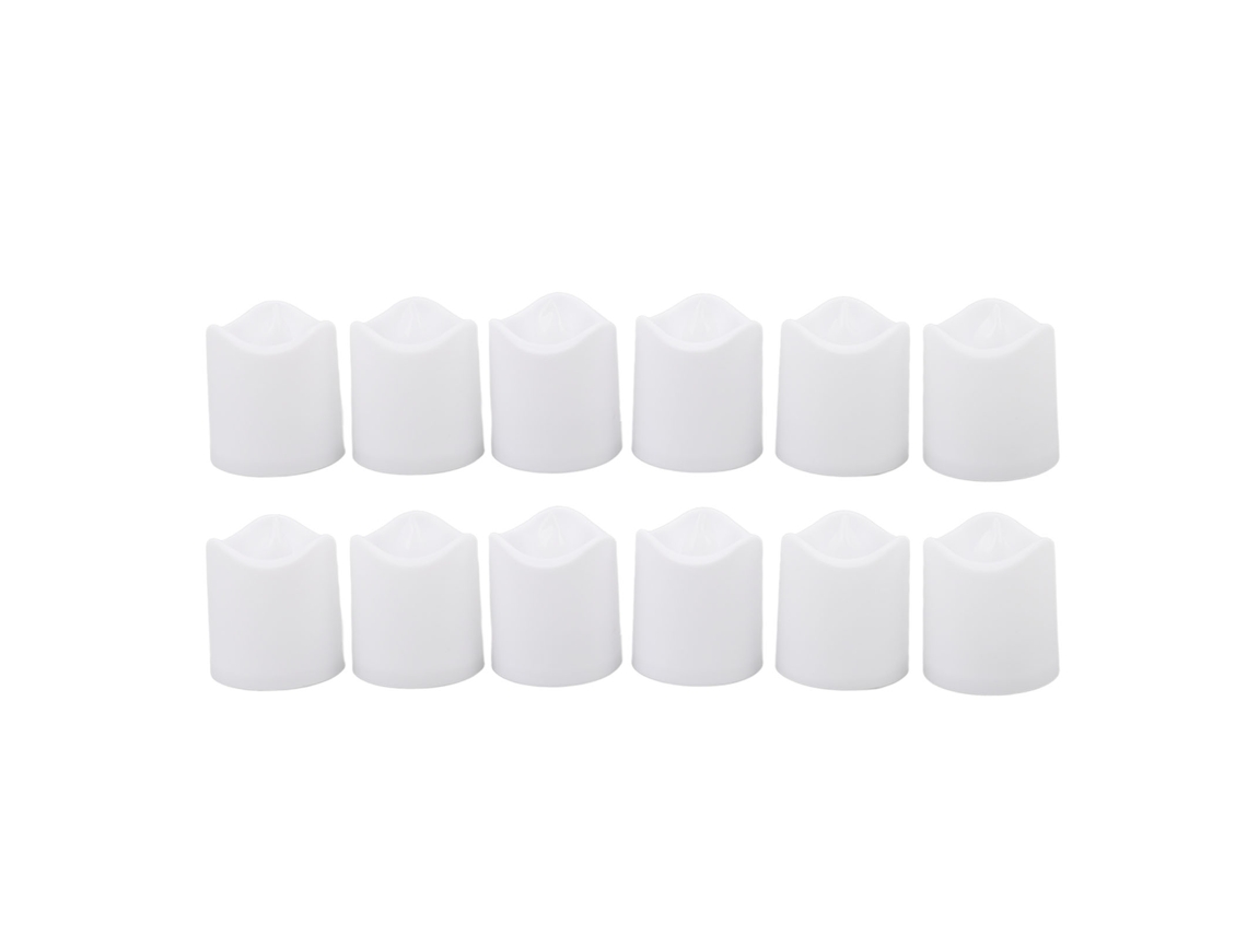 12 Unidades De Velas Led Sin Llama, Ecológicas Y Reutilizables Para Decoración Bodas.