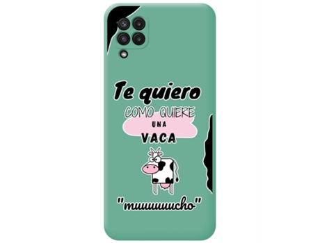Carcasa Samsung Galaxy A22 4G / M22 TUMUNDOSMARTPHONE Silicona Líquida Dibujos Verde