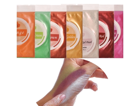 10g de polvo de mica mineral natural diy para tinte de jabón, colorante de jabón, sombra de ojos de maquillaje - qc504Qc435 SLOWMOOSE