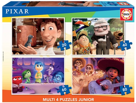 Puzzle EDUCA 4x Puzzles Progressivos Pixar (Edad Mínima: 3 Años - 0 Piezas)