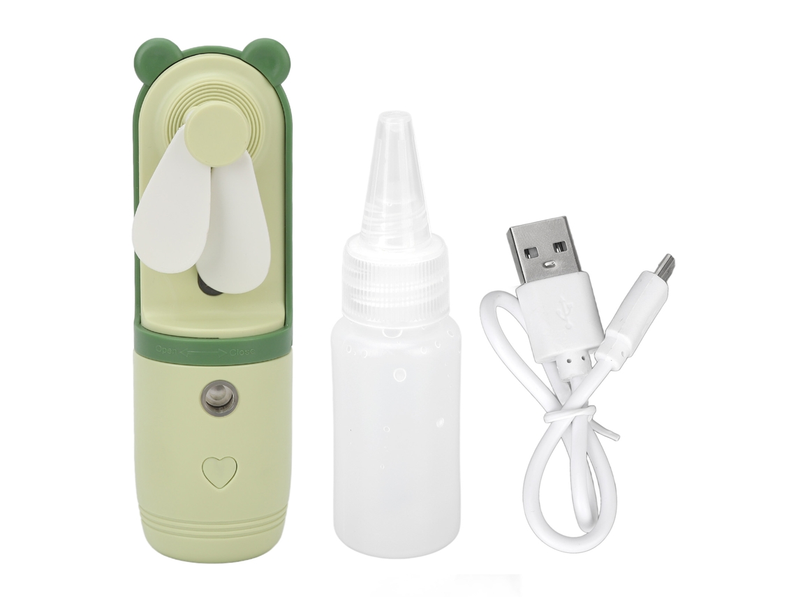 Ventilador Neblina De Carga Usb De 3 Niveles Portátil Con Sprayer Y Batería De Litio Segura
