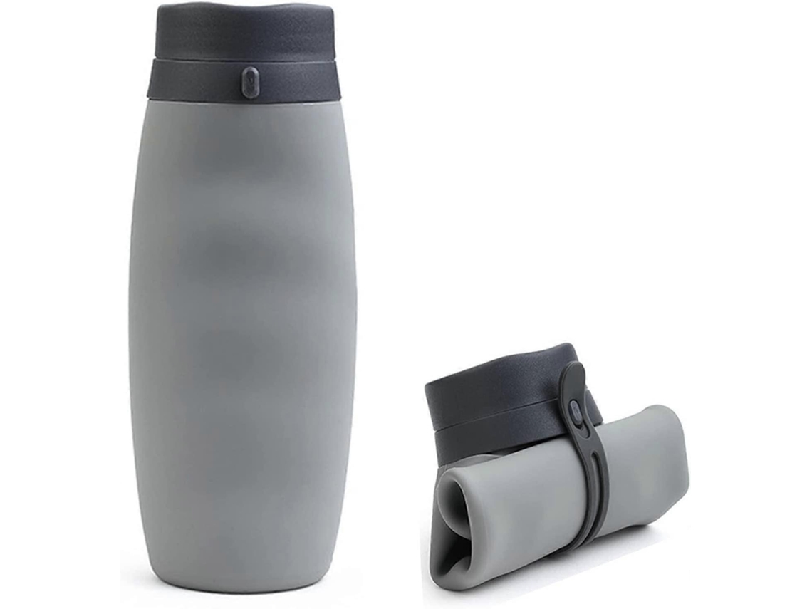 Botella De Agua Plegable, Botella Deportiva Portátil Plegable, Sin Bpa, A Prueba De Fugas. Rosewell