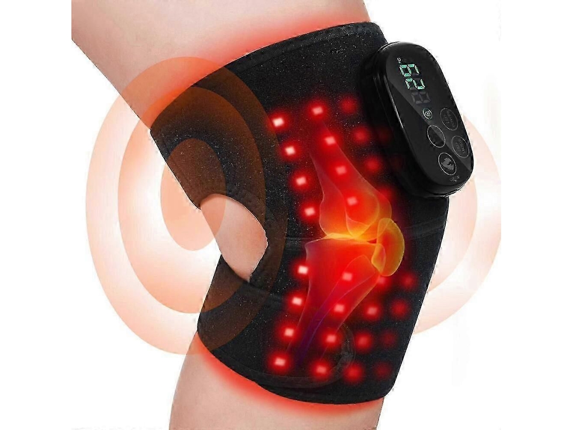 Masajeador de rodillas con terapia de luz roja, control remoto inalámbrico recargable, rojo 6 60 Nm a 850 Nm. GOKOCO