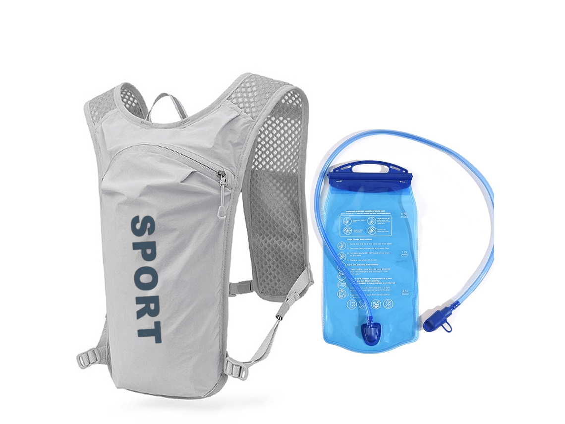 Chaleco De Hidratación Para Ciclismo Y Running De 5 Litros Con Bolsa De 1,5 Litros, Mochila Deportiva Transpirable.