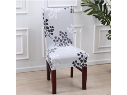 1 paquete de funda protectora extraíble para silla de comedor para el hogar, patrón de restaurante 26-Tamanho universal LUUCOZK