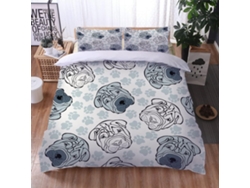 Juego Ropa Cama Piezas Funda Nórdica Almohada Estampado Funda Juego 220x240 Cm 220 X 240 65