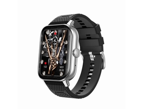 Smartwatch, pantalla curva de 2,02 pulgadas, 30 días en espera, 100 modos deportivos, Gris CHRONUS