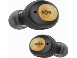 Auriculares Bluetooth True Wireless HOUSE MARLEY EM-JE131-C (In Ear - Micrófono - Negro)