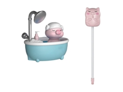 Lindo juguete de baño con forma de cerdito, juguete de baño para bebés con rociador, juguete para bebés