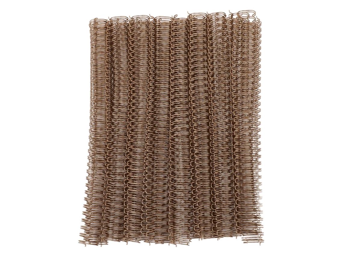 100 Unidades Espirales Dobles De Alambre 9/16" 120 Hojas Bronce