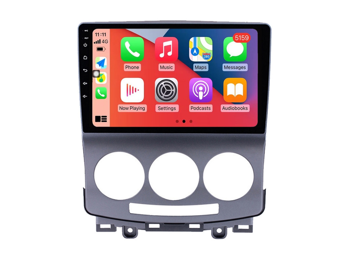 Coche Radio Android Auto Autoradio 8GB RAM 128G ROM CarPlay Navegación GPS Pantalla Táctil RoverOne para Mazda 5 2 CR 2005 - 2010 