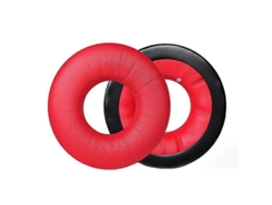 Un par de almohadillas de esponja para auriculares Sennheiser HD25-1II/25/25SP/25SP-II, color: rojo