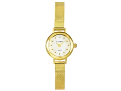 Reloj De Pulsera Synoke Para Mujer, Sencillo Y Elegante, Con Movimiento De Cuarzo, Color Dorado.