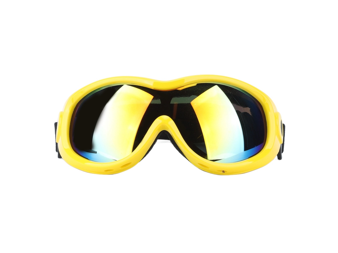 Gafas Para Mascotas Con Protección Uv Resistentes A Impactos Ajustables Para Perros Y Gatos Amarillas Pvc Y Pc