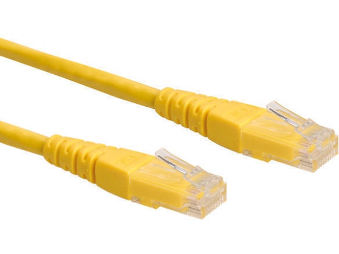 Cable de Red ROLINE (RJ45 - 50 cm - Amarillo)